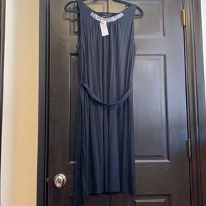 Lane Bryant Black Knit Dress with Sequin Detail